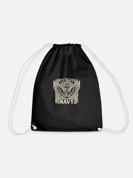 Fly Navy Marineflieger - Turnbeutel - Schwarz