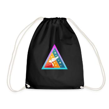 Life Fly Free - Drawstring Bag - black - Front