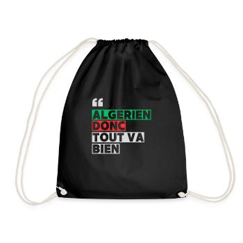 algerien - Sac de sport léger - noir - Devant