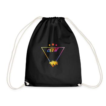 Party Crew - Drawstring Bag - black - Front