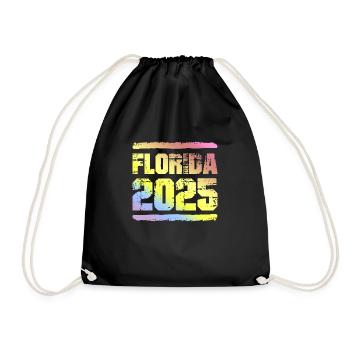 Floride 2025 Coloré - Sac de sport léger - noir - Devant