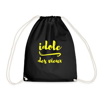 idole des vieux - Sac de sport léger - noir - Devant