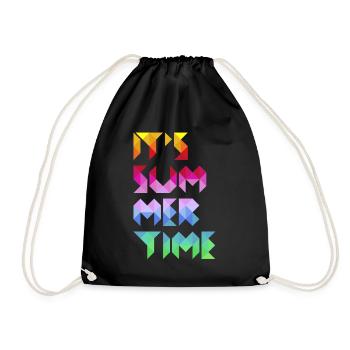 It's Summer Time - Turnbeutel - Schwarz - Vorne