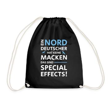 NORDDEUTSCHE MACKEN SPECIAL EFFECTS - Turnbeutel - Schwarz - Vorne