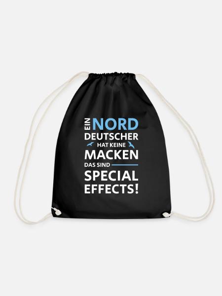 NORDDEUTSCHE MACKEN SPECIAL EFFECTS - Turnbeutel - Schwarz