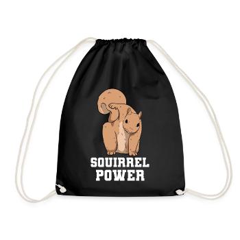 Squirrel Power Eichhörnchen - Sac de sport léger - noir - Devant
