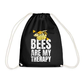 Les abeilles sont ma thérapie Apiculteur Apiculteur - Sac de sport léger - noir - Devant