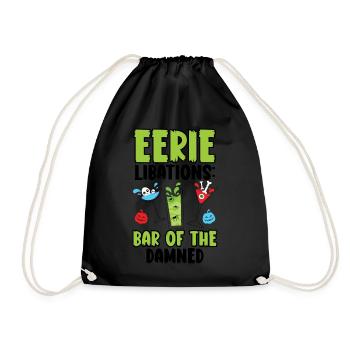Scary drinks: Bar of the damn Halloween - Drawstring Bag - black - Front