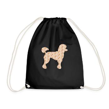 Tolles Design für Pudel Hundebesitzer - Turnbeutel - Schwarz - Vorne