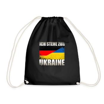 Vintage Allemand Ukraine Flag Allemagne - Sac de sport léger - noir - Devant