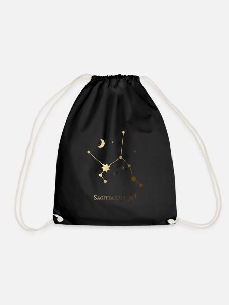 Sagittarius/Schütze - Turnbeutel - Schwarz