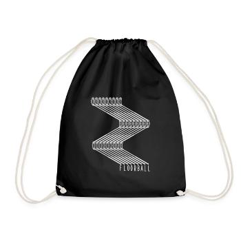 floorball floorball - Drawstring Bag - black - Front