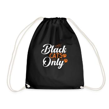 Black Cats Only - Drawstring Bag - black - Front