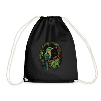 Hummingbird, Bird, Nature, Animals, Wilderness - Drawstring Bag - black - Front