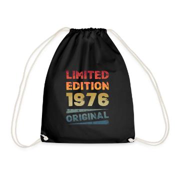 Limited Edition Birthday Party Vintage 1976 - Drawstring Bag - black - Front