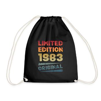 Limited Edition Geburtstag Party Jahrgang 1983 - Turnbeutel - Schwarz - Vorne