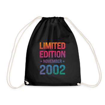 Fête d’anniversaire en édition limitée Vintage 2002 - Sac de sport léger - noir - Devant