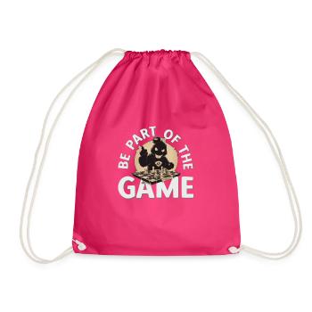 Boardgamer - Faites partie du jeu - Sac de sport léger - fuchsia - Devant