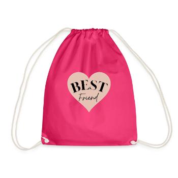 Best Friend - Turnbeutel - Fuchsia - Vorne
