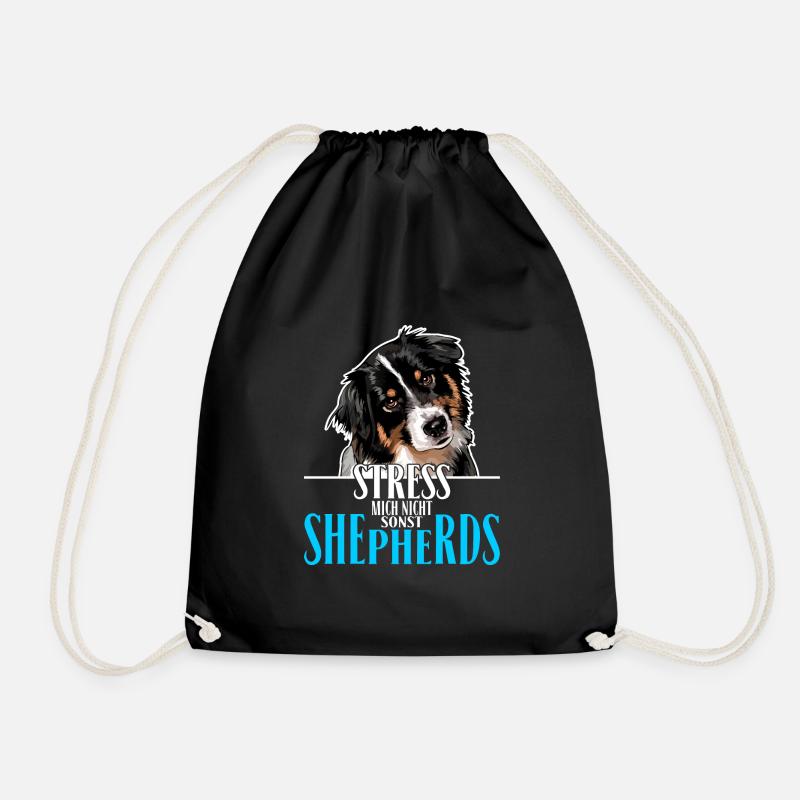 AUSTRALIAN SHEPHERD Stress mich nicht - Turnbeutel - Schwarz