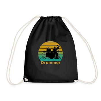 drummer - Drawstring Bag - black - Front