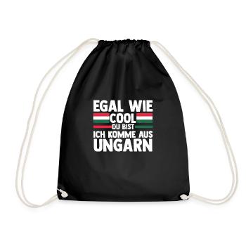 Ungar Ungarisch Ungarn - Turnbeutel - Schwarz - Vorne