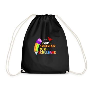 Daycare Leavers Back to School School Child Enrollment - Drawstring Bag - black - Front