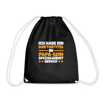 Père Papa - Sac de sport léger - noir - Devant