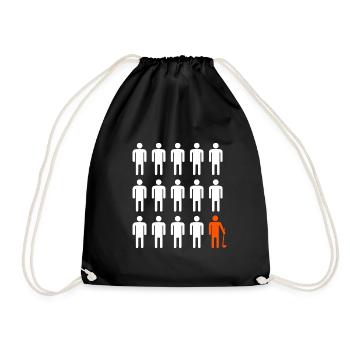 Fun Field Hockey Design Joueur de hockey d’intérieur - Sac de sport léger - noir - Devant
