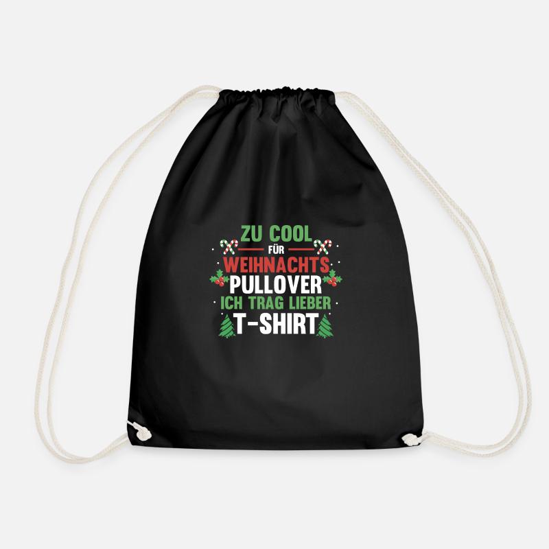 Père Noël Noël laid Noël - Sac de sport léger - noir