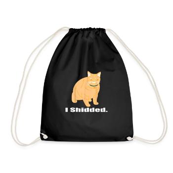Ich habe lustigen Katzenliebhaber - Turnbeutel - Schwarz - Vorne