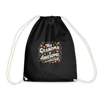 Grandma is the best great grandma - Drawstring Bag - black - Front