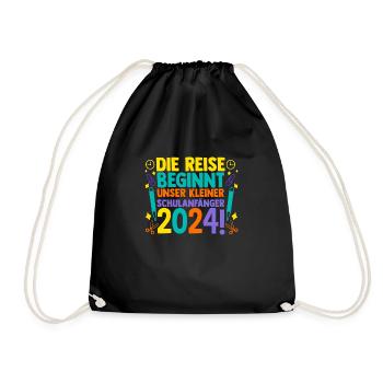 Parents : École, Enfant, École primaire, Première année, Inscription - Sac de sport léger - noir - Devant