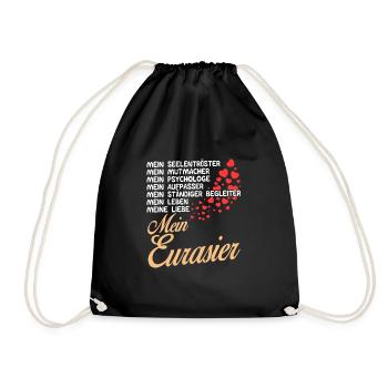Eurasier - Mein - Turnbeutel - Schwarz - Vorne