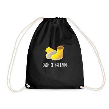 tongs de bretagne - Sac de sport léger - noir - Devant
