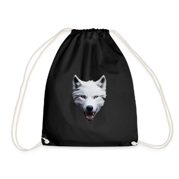 Wolf - Turnbeutel - Schwarz - Vorne