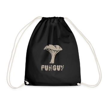 Funguy - drôle de champignon - jeu de mots - Sac de sport léger - noir - Devant