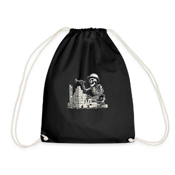 Le métier de maçon - Sac de sport léger - noir - Devant