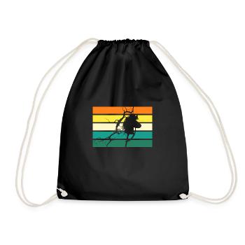 Hobby Horse Hobby Horsing - Drawstring Bag - black - Front