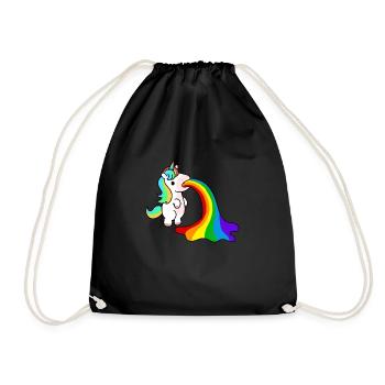 Licorne de vomi - Sac de sport léger - noir - Devant