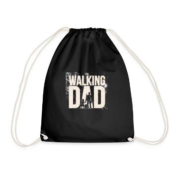 The walking dad cadeau fête des pères nouveau papa - Sac de sport léger - noir - Devant