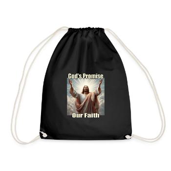 Jésus dans la Lumière Divine - Sac de sport léger - noir - Devant