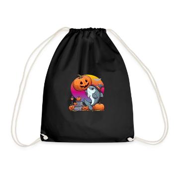 Halloween Fish - Drawstring Bag - black - Front