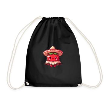 Fraise mexicaine - Sac de sport léger - noir - Devant