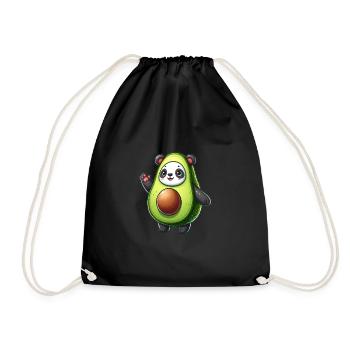 Panda en costume d’avocat - Sac de sport léger - noir - Devant