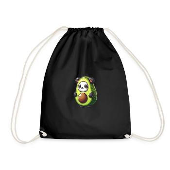 Panda en costume d’avocat - Sac de sport léger - noir - Devant