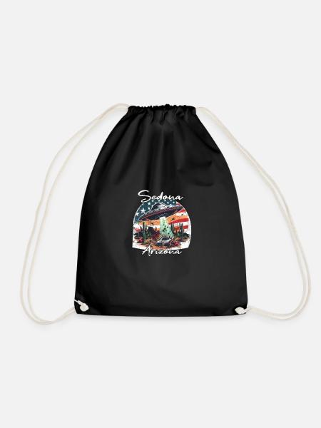 OVNI au-dessus de Sedona, Arizona - Sac de sport léger - noir
