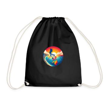 Coucher de soleil sur les Philippines - Sac de sport léger - noir - Devant
