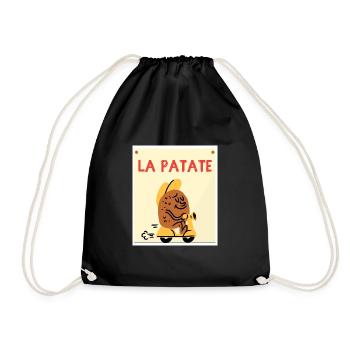 LA PATATE - Sac de sport léger - noir - Devant