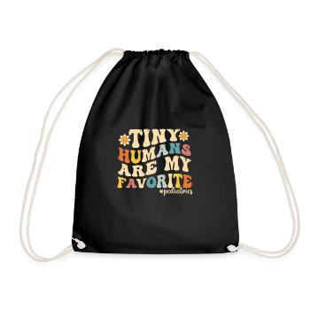 Funny NICU Nurse Pediatric Nurse - Drawstring Bag - black - Front